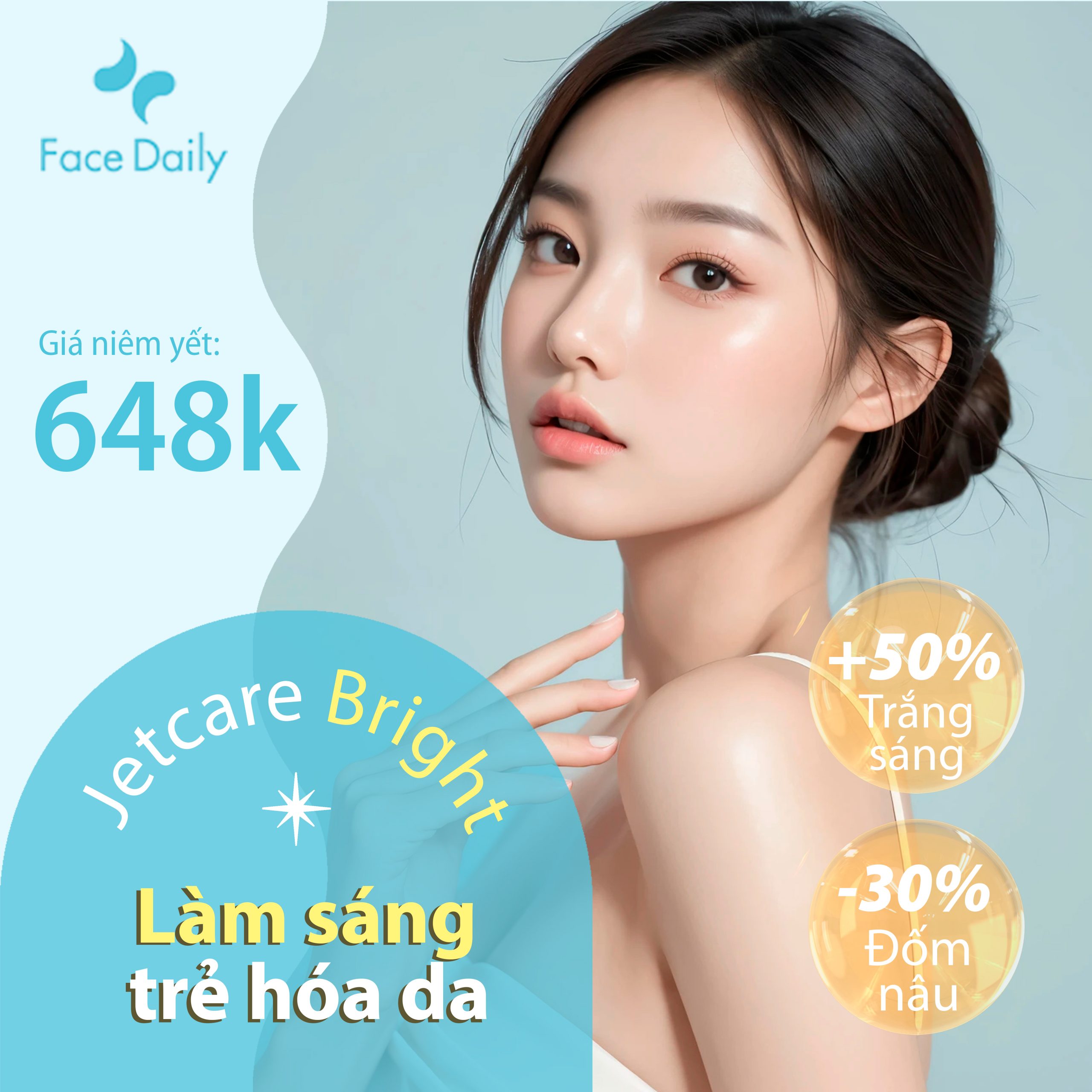 Jetcare Bright – Làm sáng và trẻ hoá tầng sâu với công nghệ dẫn truyền dưỡng chất