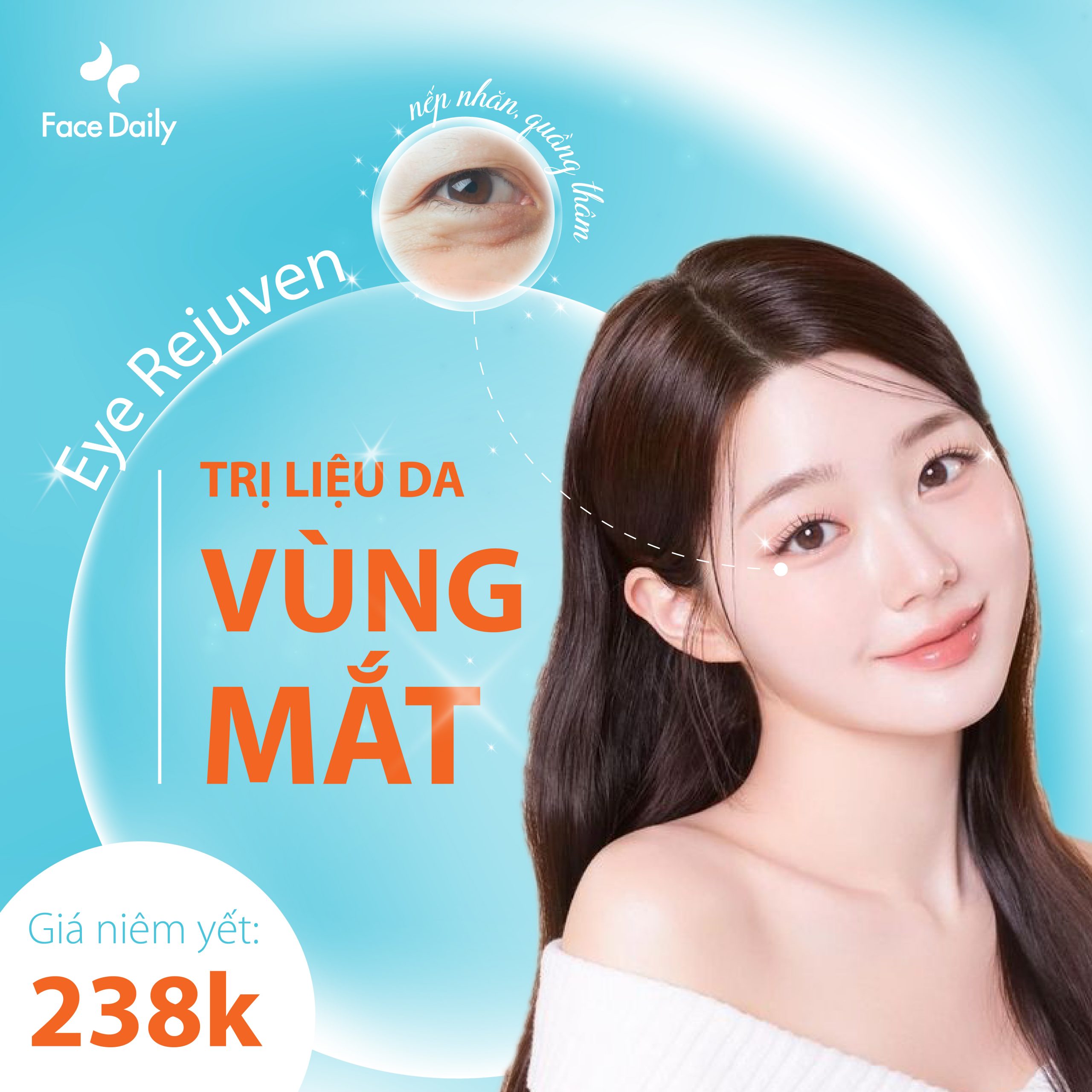 Eye Rejuven – Trị liệu trẻ hoá, mờ nếp nhăn và giảm quầng thâm vùng mắt